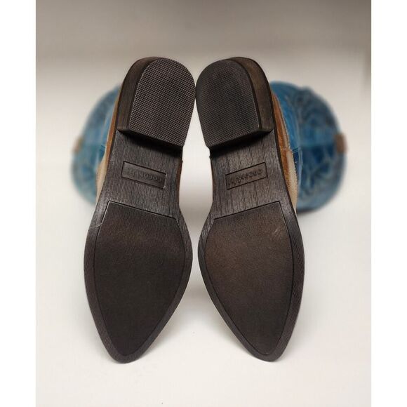 Coconut Gaucho Two Tone Western Boots Size 8.5M - Picture 8 of 9